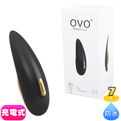 OVO S1 RECHARGEABLE LAY ON BLACK/GOLD